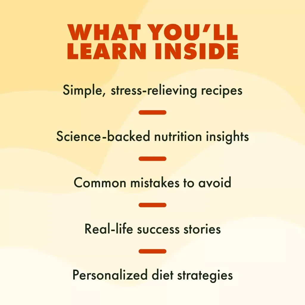 Nourish Your Calm with Every Bite | Stress Relief eBook | Food for Stress Relief Guide, Nutrition & Recipes for Anxiety Support
