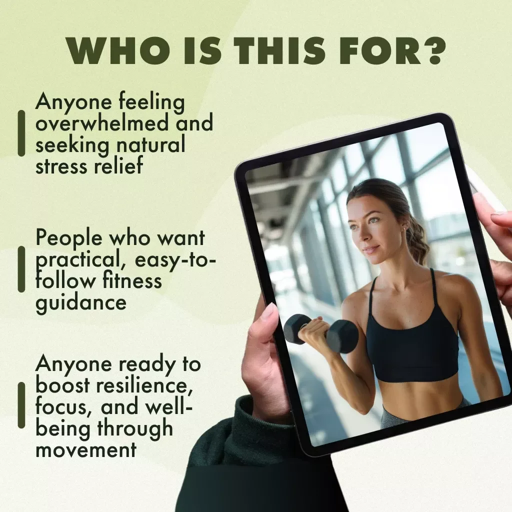 Move to Calm: Unlocking Stress Relief Through Physical Activity | Stress Management eBook | Digital Guide for Wellness, Fitness & Mind-Body Balance