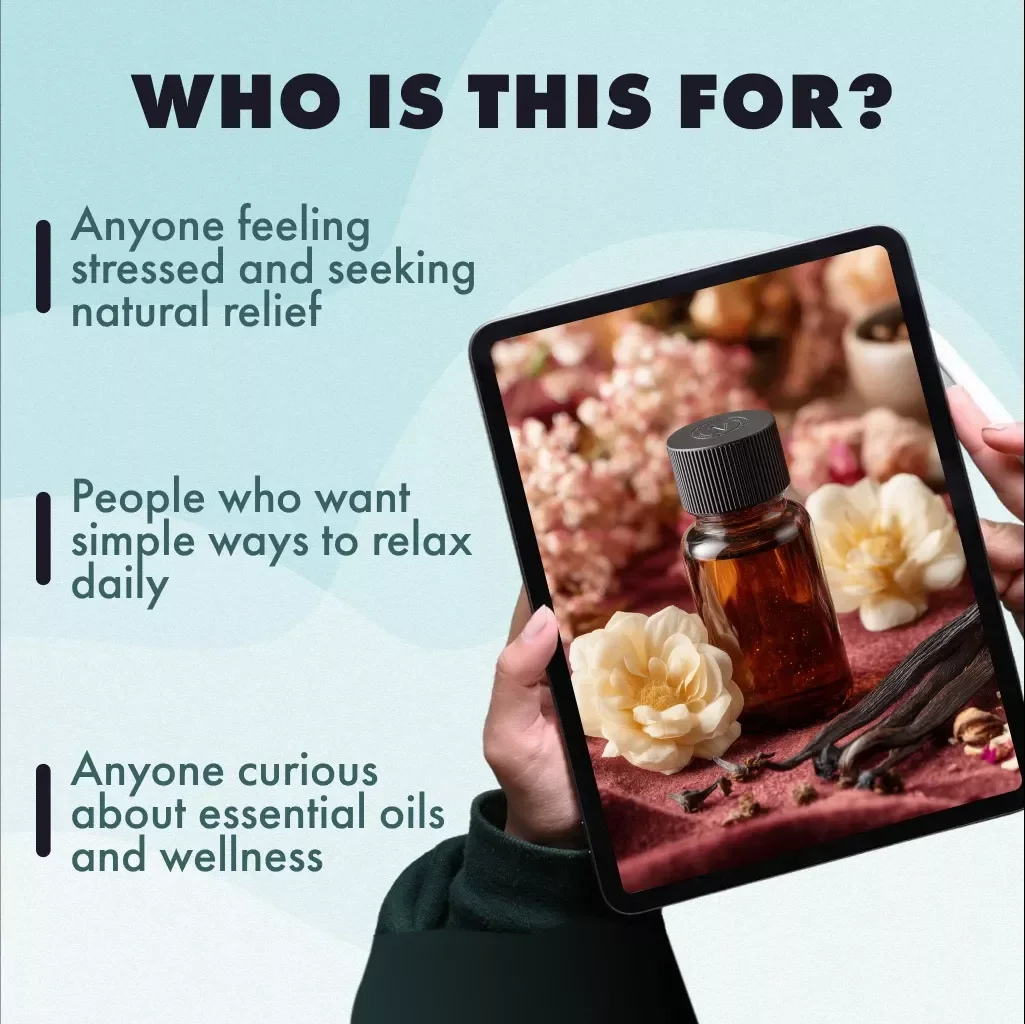 Breathe Easy with Essential Oils — Your Natural Path to Stress Relief | Stress Relief Essential Oil Guide, Digital Download, Aromatherapy eBook, Relaxation Checklist