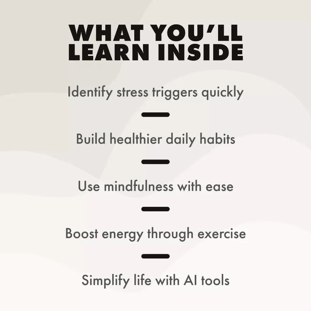 Stress Management Thriving for Men 💪 | Digital Guide for Stress Management for Men | eBook, Checklist, Self-Care & Mental Health Wellness Resource