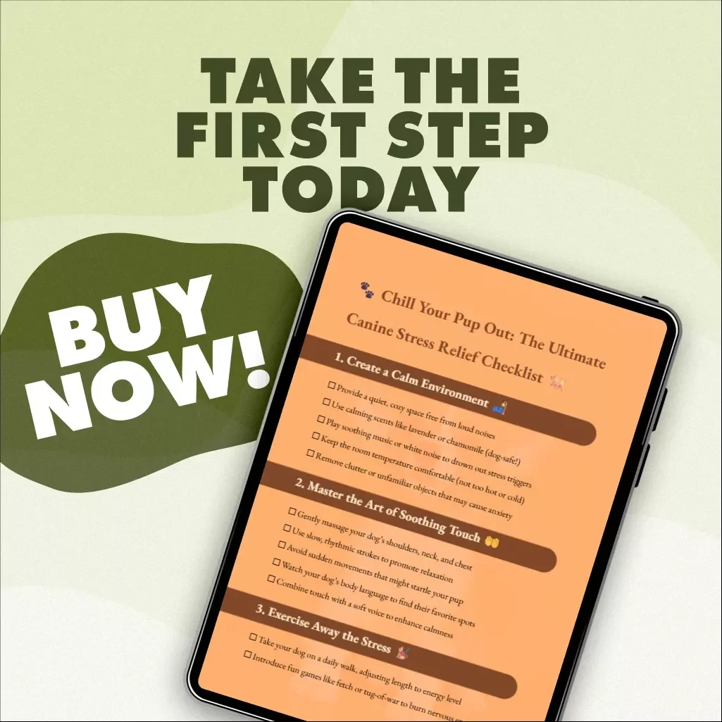 Chill Your Pup Out: The Ultimate Canine Stress Relief Checklist | Dog Anxiety Relief | Puppy Calming eBook & Digital Download Guide for Stress-Free Pets