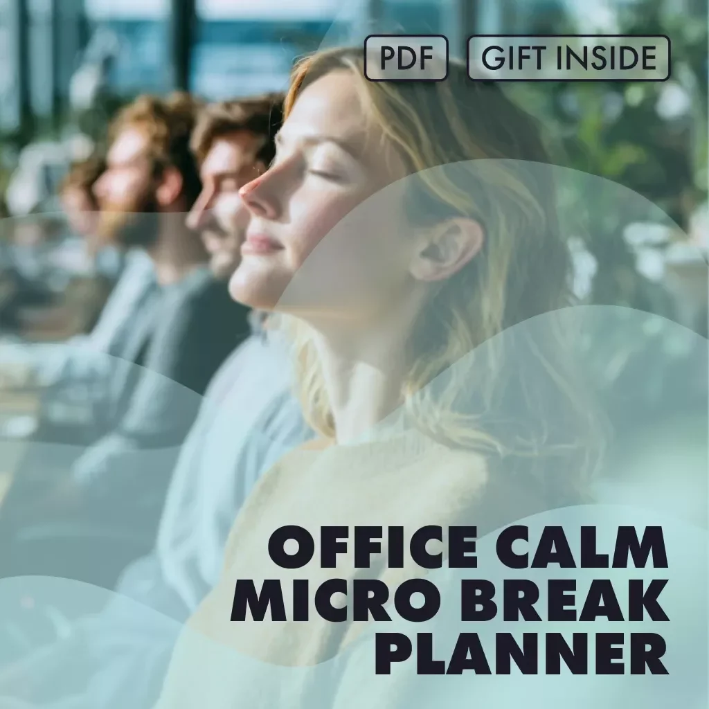 Office Calm Micro Break Planner: Your 5-Minute Escape Checklist | Digital Download Wellness & Productivity Guide