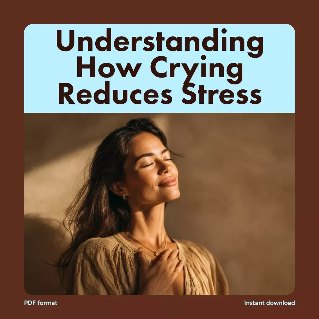 Understanding How Crying Reduces Stress | Digital Guide on Emotional Release, Stress Relief, and Mental Wellness | Does Crying Reduce Stress eBook Download
