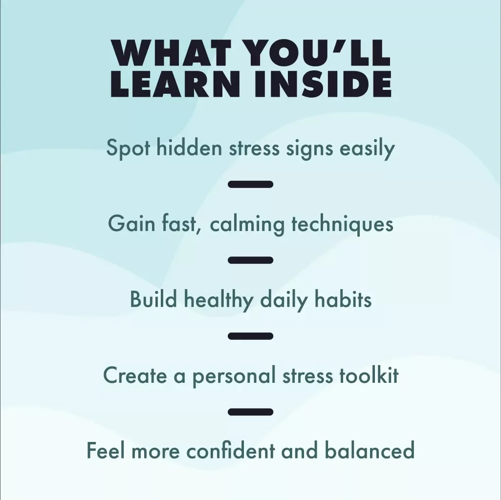 A Simple Guide to Finding Calm and Balance | Stress Relief Digital Download | How to Work Out Stress eBook for Mind & Body Wellness