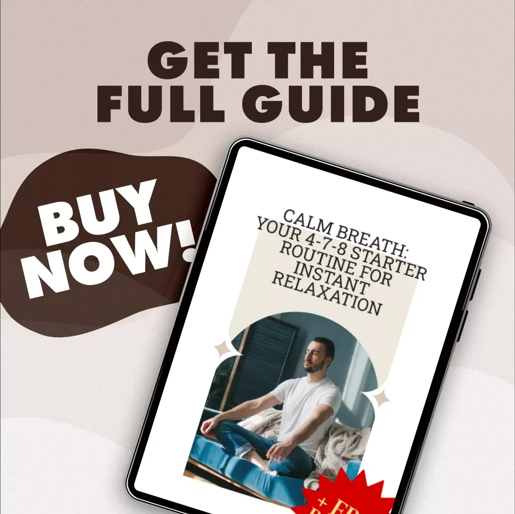 Calm Breath: Your 4-7-8 Starter Routine for Instant Relaxation | Digital Guide, eBook, Stress Relief, Sleep Aid, Breathwork for Beginners