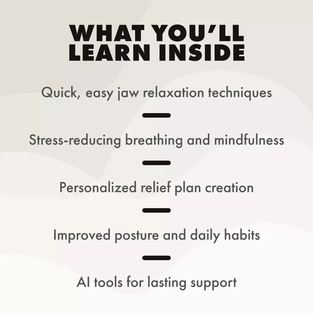 Unclench: A Stress-Free Guide to Releasing Jaw Tension | Digital Download Guide on How to Relieve Jaw Tension from Stress, Exercises, Breathing, Self-Massage & Long-Term Strategies