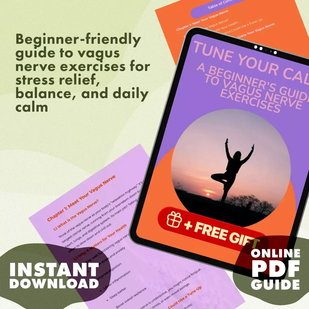 Tune Your Calm: A Beginner’s Guide to Vagus Nerve Exercises | Digital Download Guide for Stress Relief, Relaxation & Nervous System Health