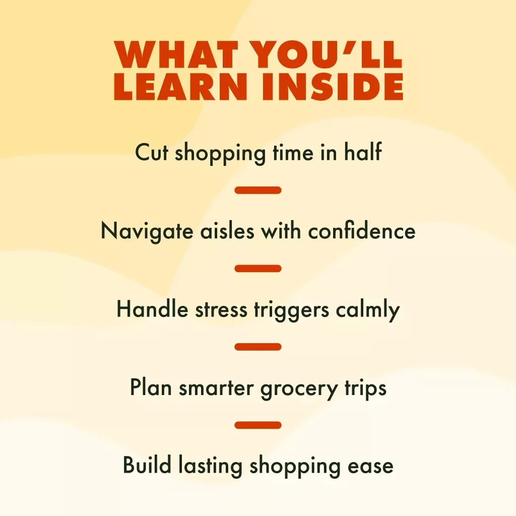 Breathe Easy at the Store: A Calm Approach to Grocery Shopping | Anxiety-Friendly Grocery Walk Guide | Digital Download eBook & Checklist for Stress-Free Shopping