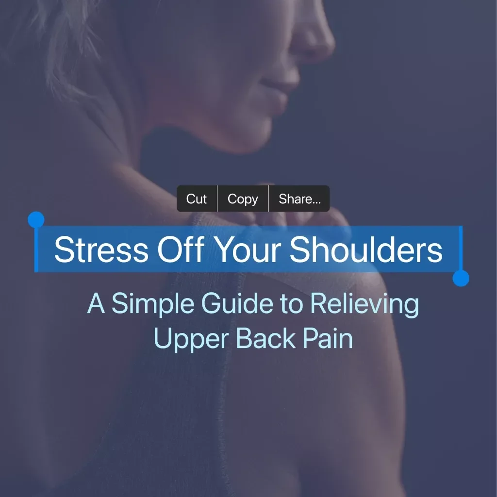 Stress Off Your Shoulders: A Simple Guide to Relieving Upper Back Pain | Digital Download eBook for Natural Stress Relief, Self-Care & Posture Support