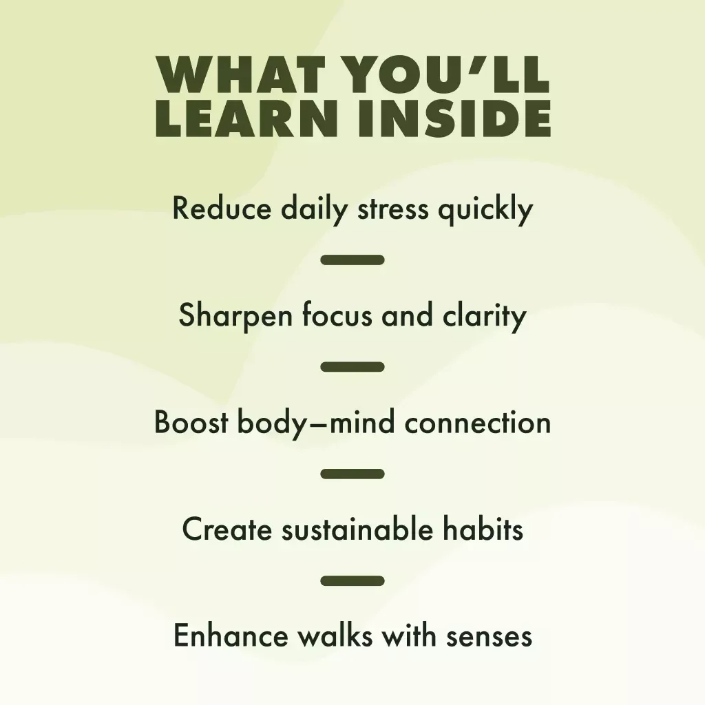 Mindful Walking Step-By-Step: Transform Your Walk | Digital Guide for Stress Relief, Focus & Everyday Mindfulness