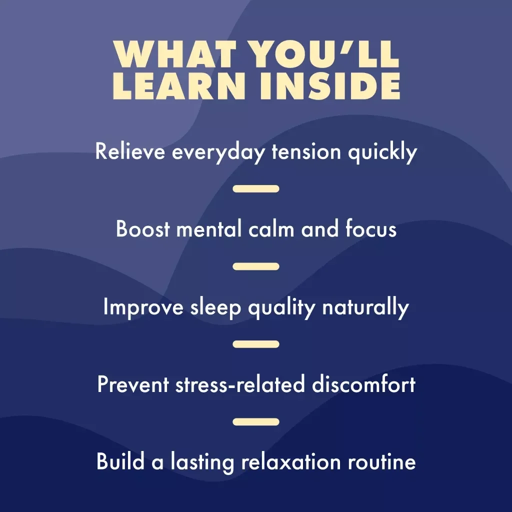 Your Complete Guide to Muscle Relaxation | Stress Relief eBook | Digital Download Wellness Guide