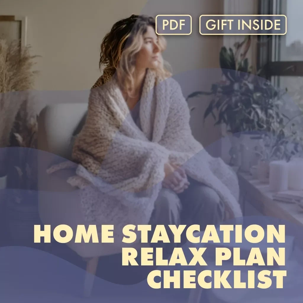 The Ultimate Home Staycation Relax Plan Checklist | Digital Download Guide for At-Home Unwinding, Self-Care, and Relaxation