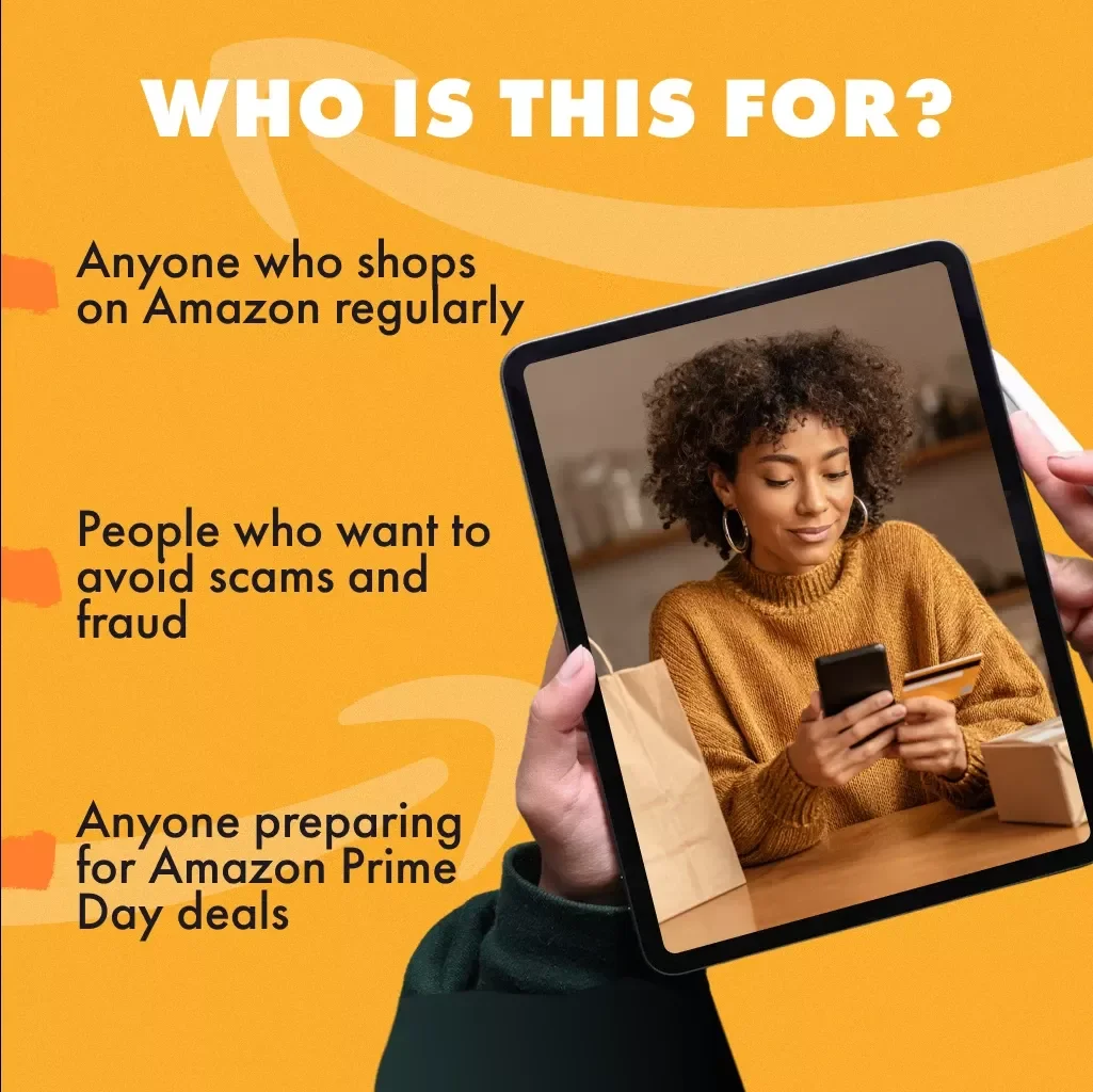 Stay Safe on Amazon Checklist – Digital Download Guide for Safe Shopping, Tips for Amazon Prime Day, eBook PDF, Secure Shopping Checklist