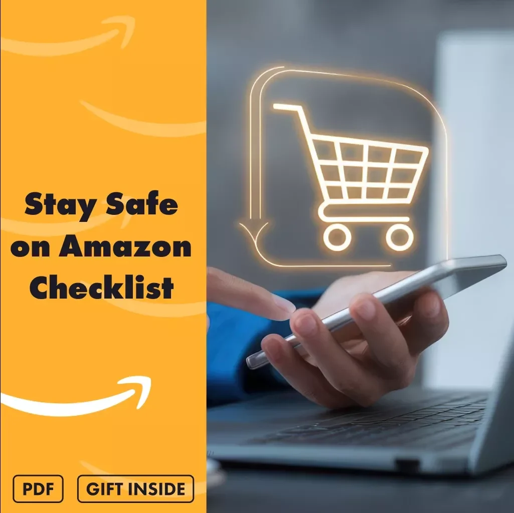 Stay Safe on Amazon Checklist – Digital Download Guide for Safe Shopping, Tips for Amazon Prime Day, eBook PDF, Secure Shopping Checklist