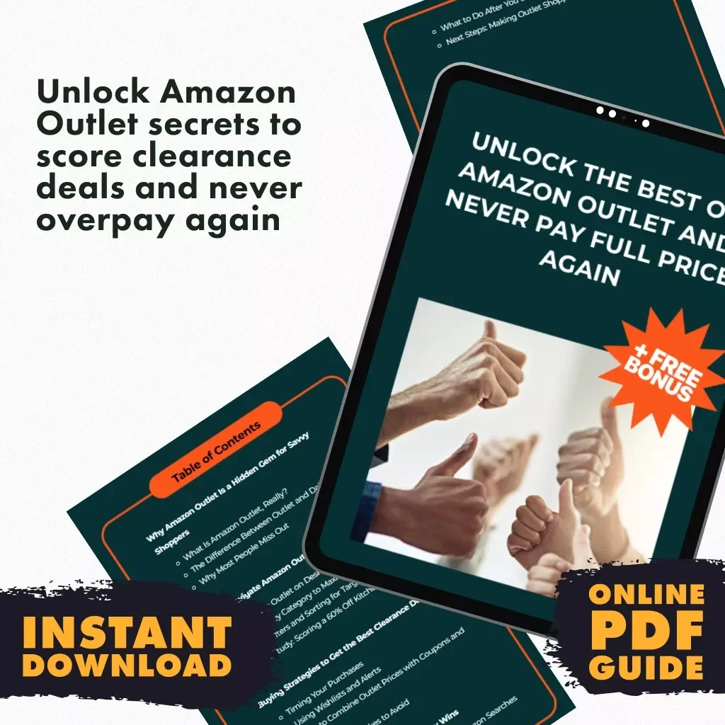 Unlock the Best of Amazon Outlet and Never Pay Full Price Again | Digital Guide for Clearance Deals, How to Use Amazon’s Outlet for Maximum Savings