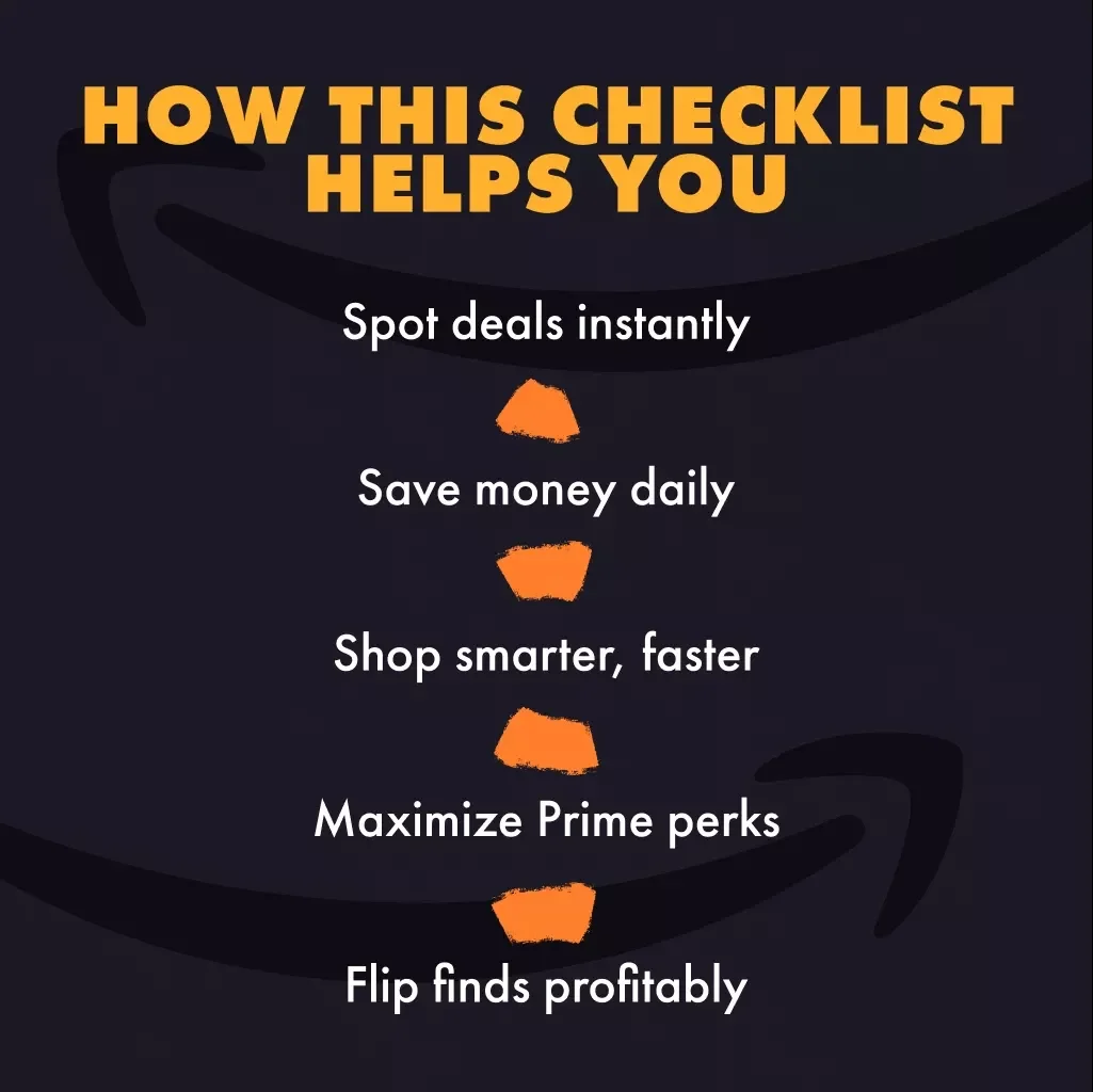 The Ultimate Amazon Daily Deals Treasure Hunt Checklist | Digital Download | How to Find Daily Deals on Amazon | Printable & Instant Download Shopping Guide