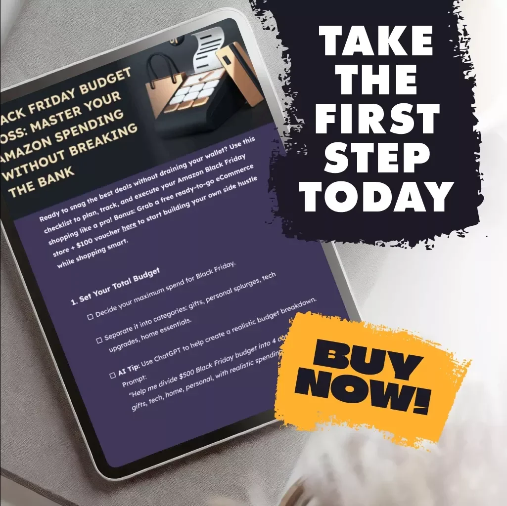 Black Friday Budget Boss: Master Your Amazon Spending Without Breaking the Bank | How to Budget for Black Friday Shopping on Amazon Checklist | Digital Download for Smart Holiday Savings