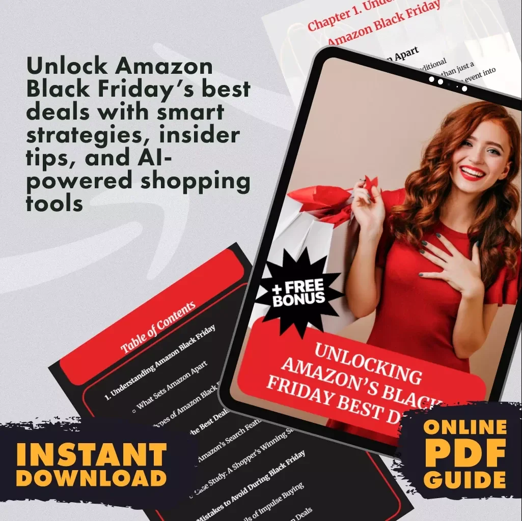 Unlocking Amazon’s Black Friday Best Deals | Ultimate Guide to How to Find the Best Black Friday Deals on Amazon, Digital Download eBook & Checklist