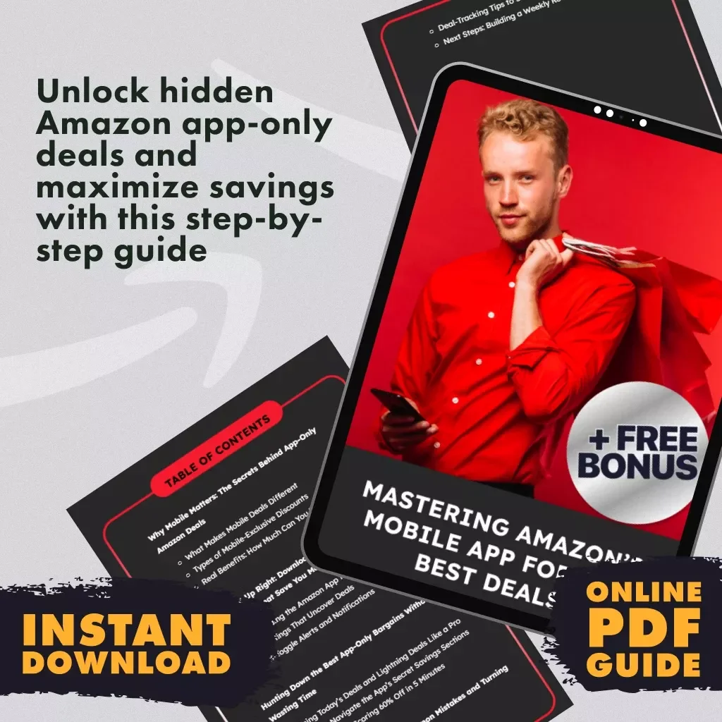 Mastering Amazon’s Mobile App for the Best Deals | Digital Guide on How to Use the Amazon App for Exclusive Mobile Deals, App-Only Discounts, and Smart Shopping Tips