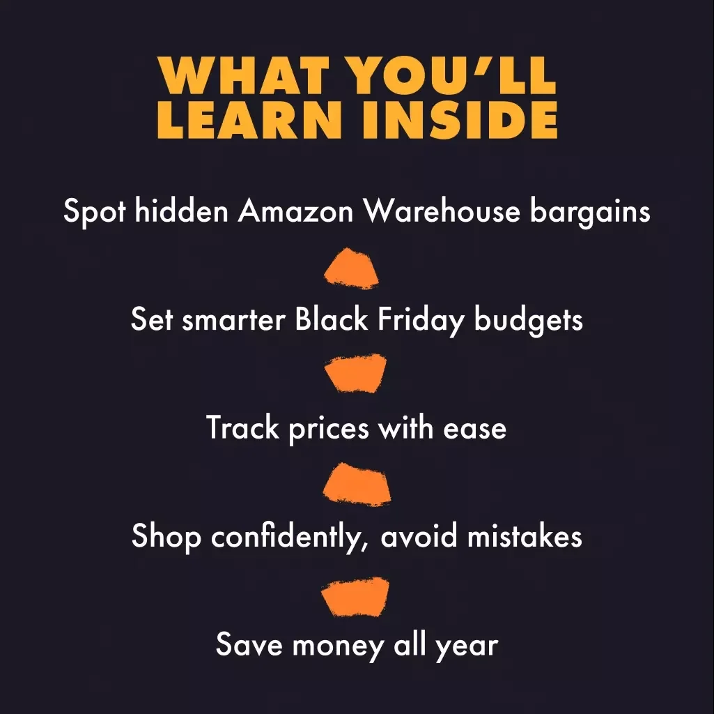 Black Friday Bargain Mastery: Unlocking Amazon Warehouse Deals | How to Use Amazon Warehouse Deals During Black Friday | Digital Guide, eBook & Checklist for Smart Shoppers