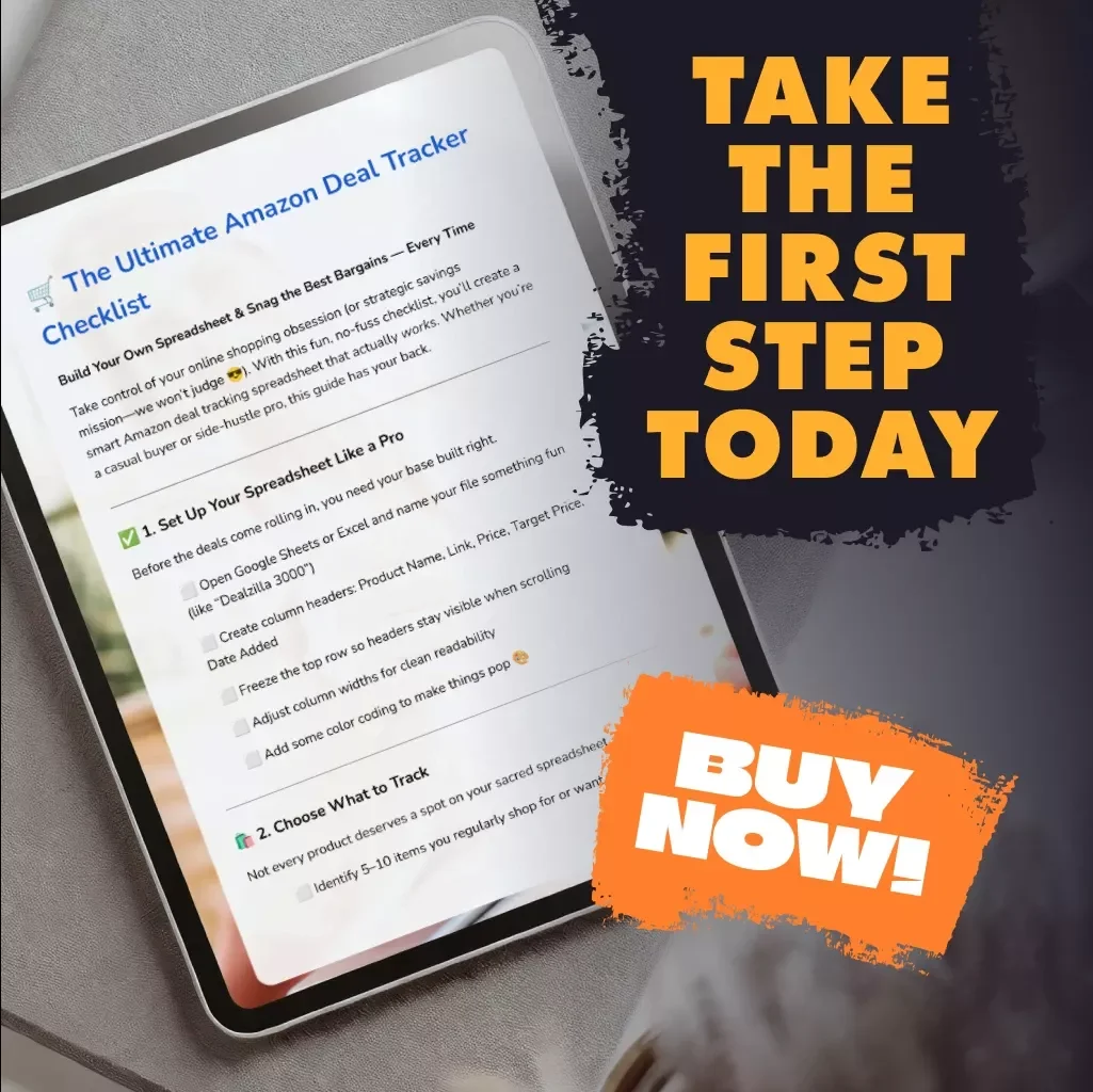 The Ultimate Amazon Deal Tracker Checklist - How to Build Your Own Amazon Deal Tracking Spreadsheet