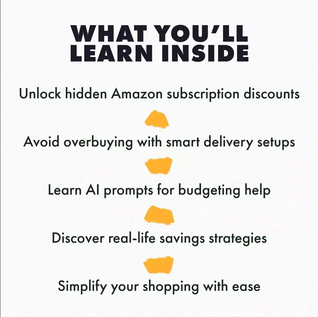 Smart Savings: Unlocking Amazon Subscribe & Save | What is Amazon Subscribe and Save Guide | Digital eBook + AI Prompts