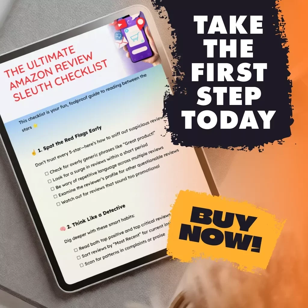 The Ultimate Amazon Review Sleuth Checklist | How to Research Product Reviews and Ratings Effectively | Printable Digital Download Guide