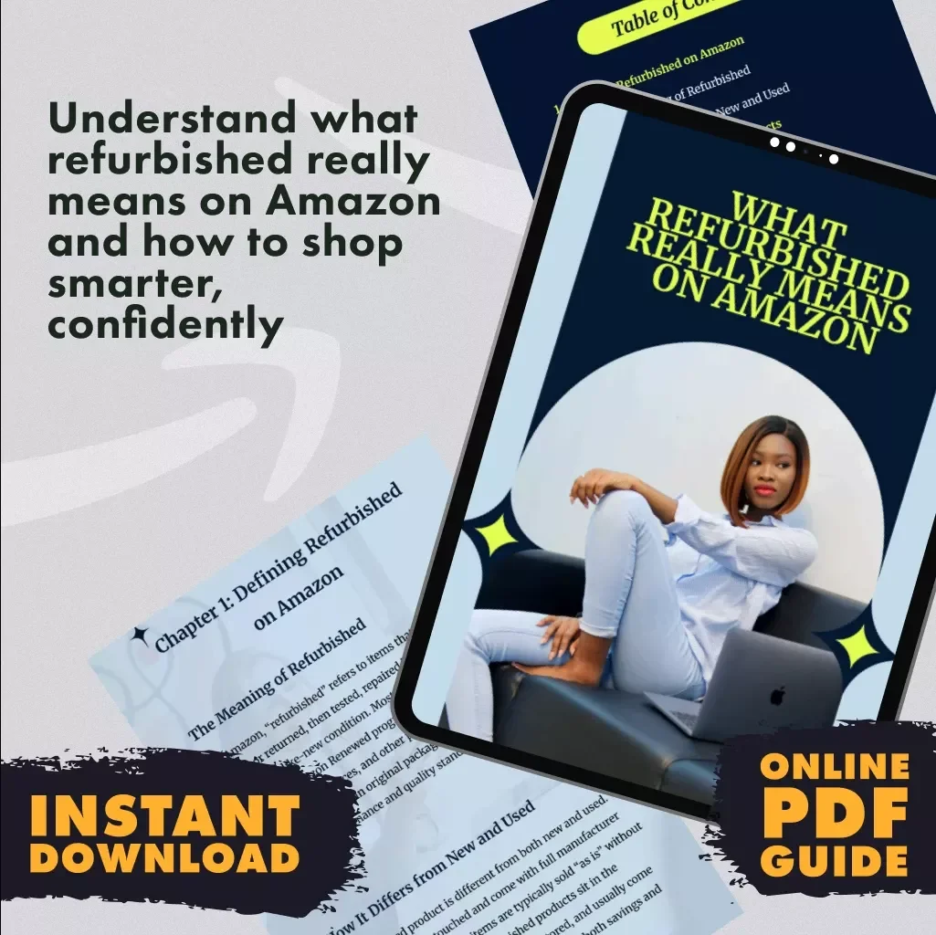 What Refurbished Really Means on Amazon – Digital Guide to Refurbished Deals, AI Review Tools, and Smart Shopping Tips | eBook on What Does Refurbished Mean on Amazon