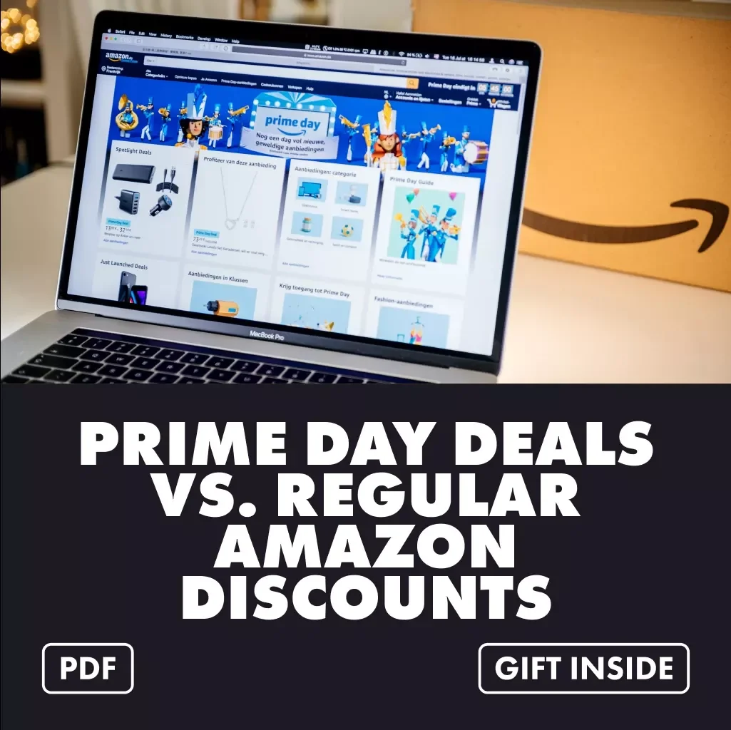 Prime Day Deals vs. Regular Amazon Discounts Checklist – Digital Download | How Prime Day Deals Differ from Regular Amazon Discounts | Shopping Comparison Guide & eCommerce Sale Planner