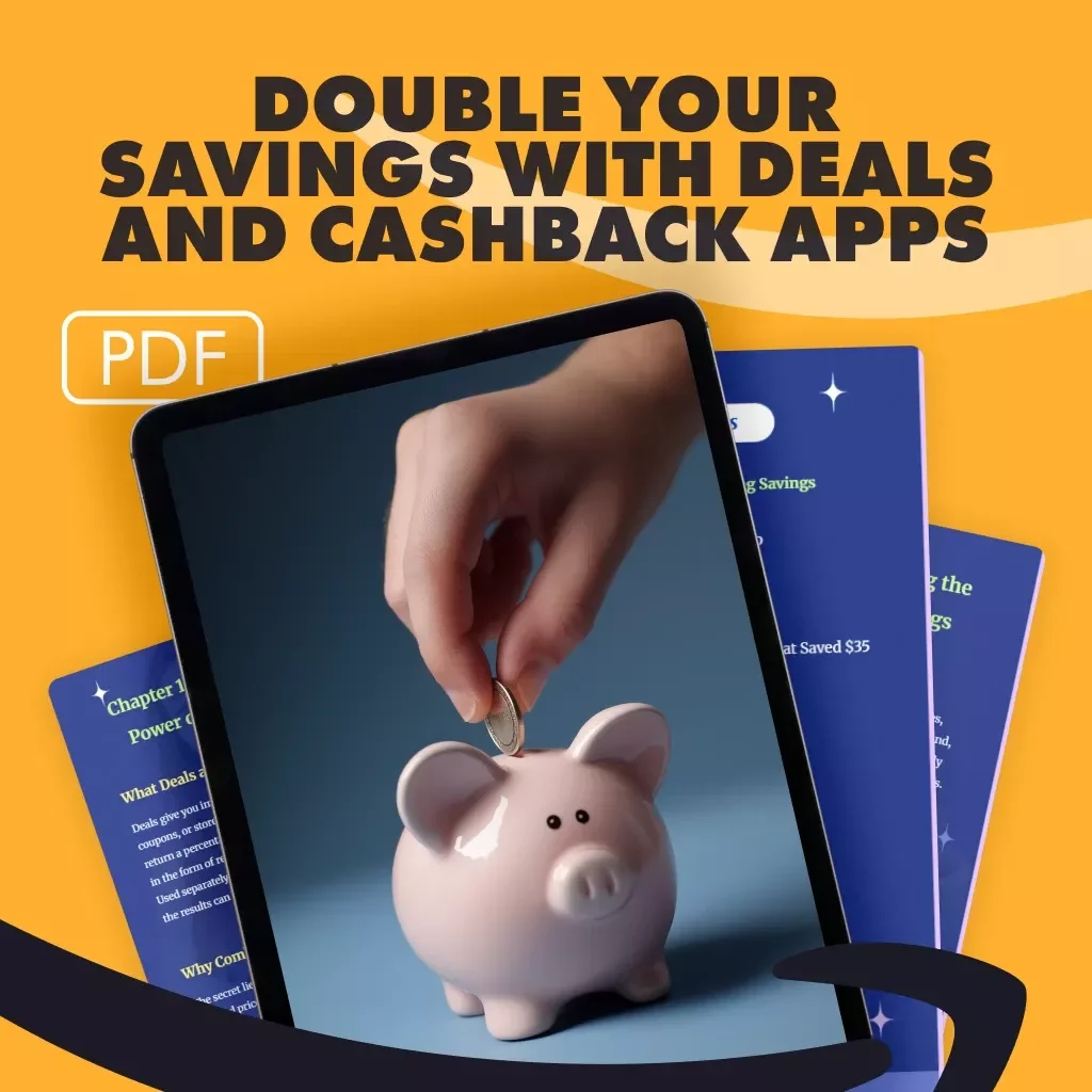 Double Your Savings with Deals and Cashback Apps | Digital Guide to Smart Shopping, eBook on How to Combine Deals and Cashback Apps, Budget-Friendly Download for Money Savers