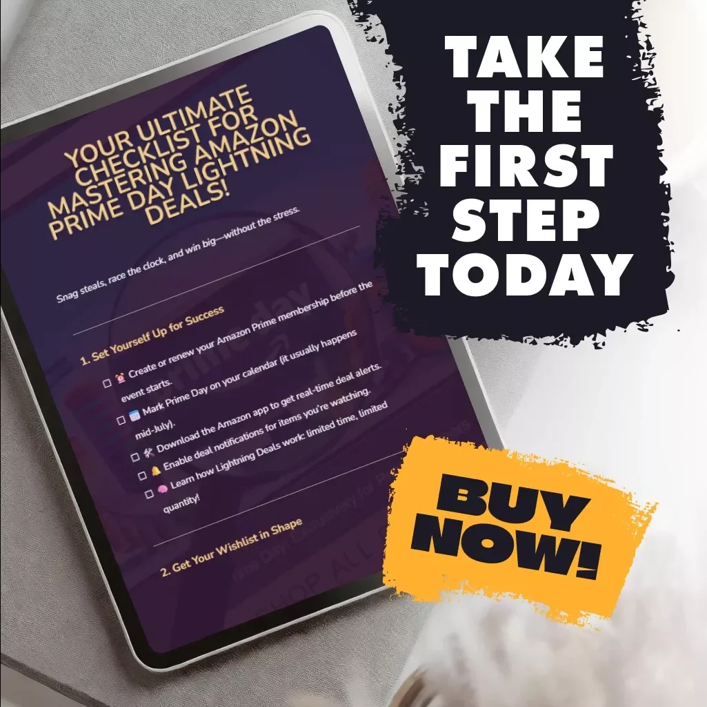 Your Ultimate Checklist for Mastering Amazon Prime Day Lightning Deals – Digital Download Guide for Deal Hunters | How Prime Day Lightning Deals Work | Printable & Editable