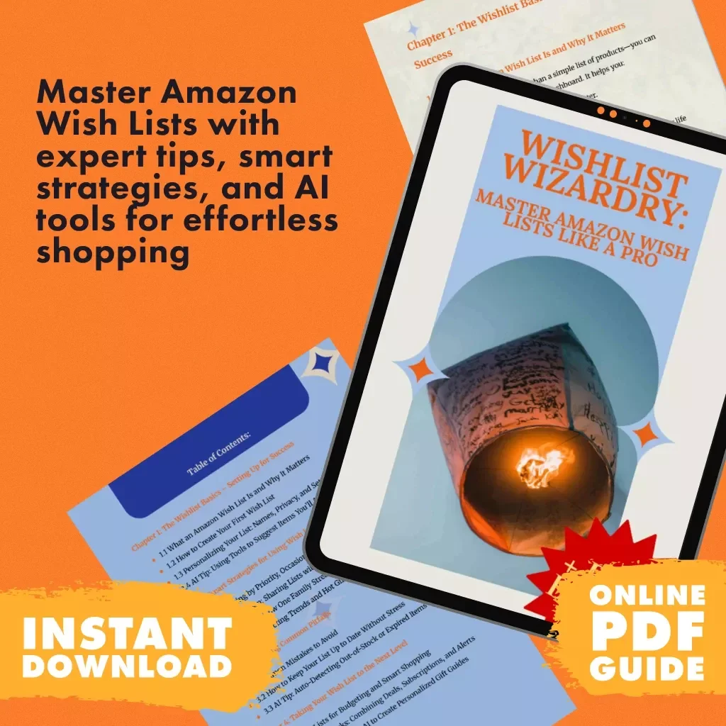 Wishlist Wizardry: Master Amazon Wish Lists Like a Pro - Digital Guide for Streamlining Your Shopping Experience