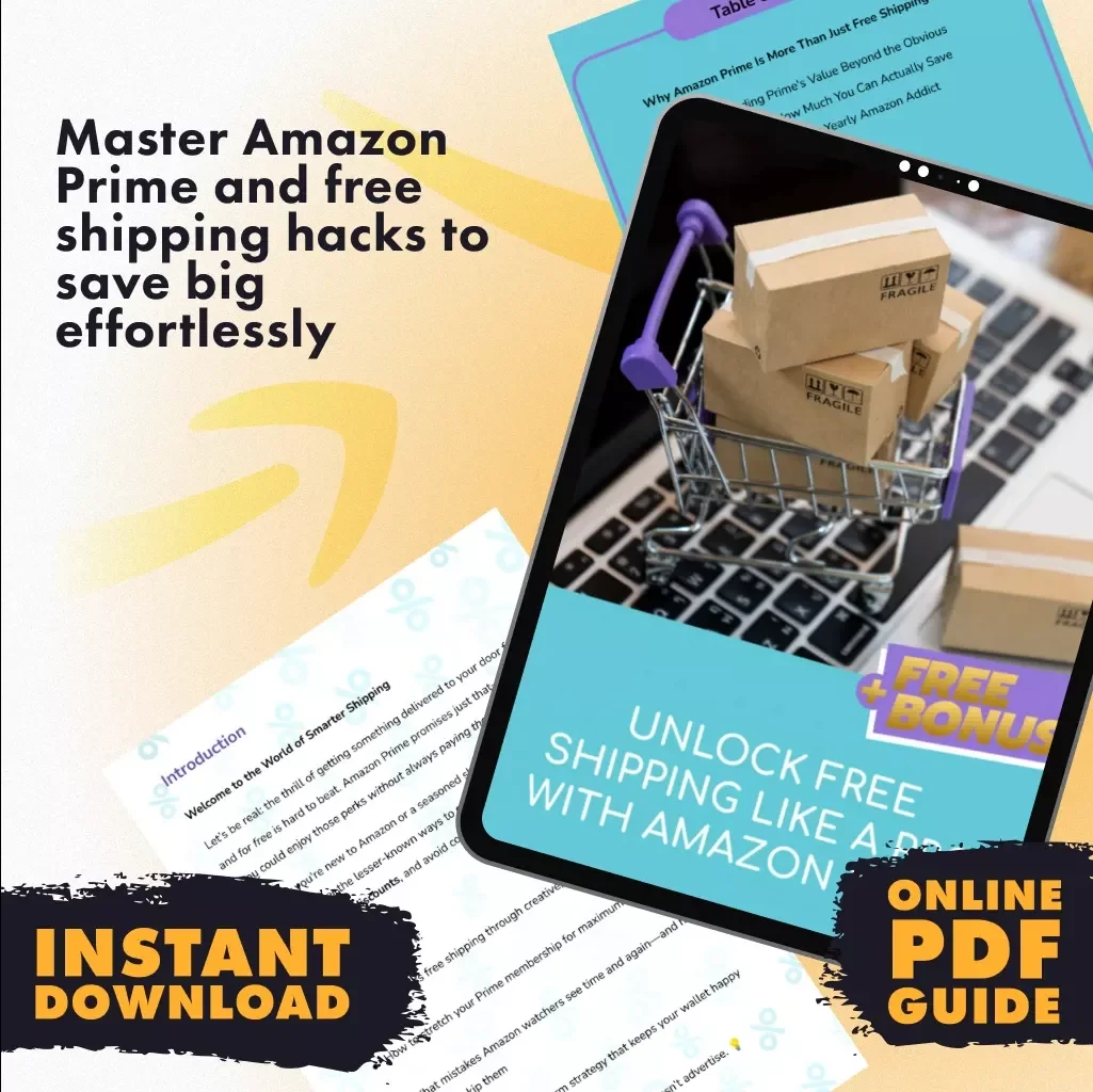 Unlock Free Shipping Like a Pro with Amazon Prime | Digital Guide for Free Shipping Hacks, Tips, and Tricks | How to Use Amazon Prime for Free Shipping Hacks