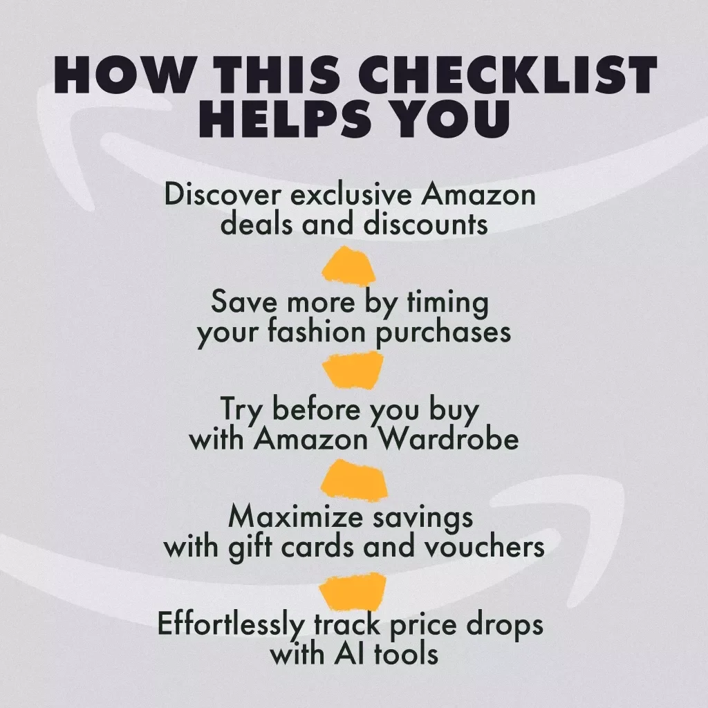 Your Ultimate Amazon Checklist to Unlock Fashion Finds on a Budget - Save on Fashion Products
