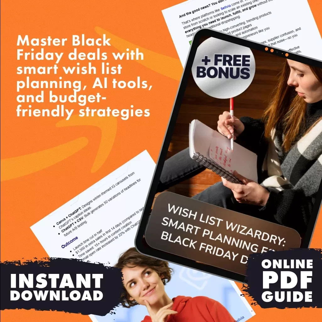 Wish List Wizardry: Smart Planning for Black Friday Deals | How to Create and Organize Wish Lists Before Black Friday | Digital Download Guide