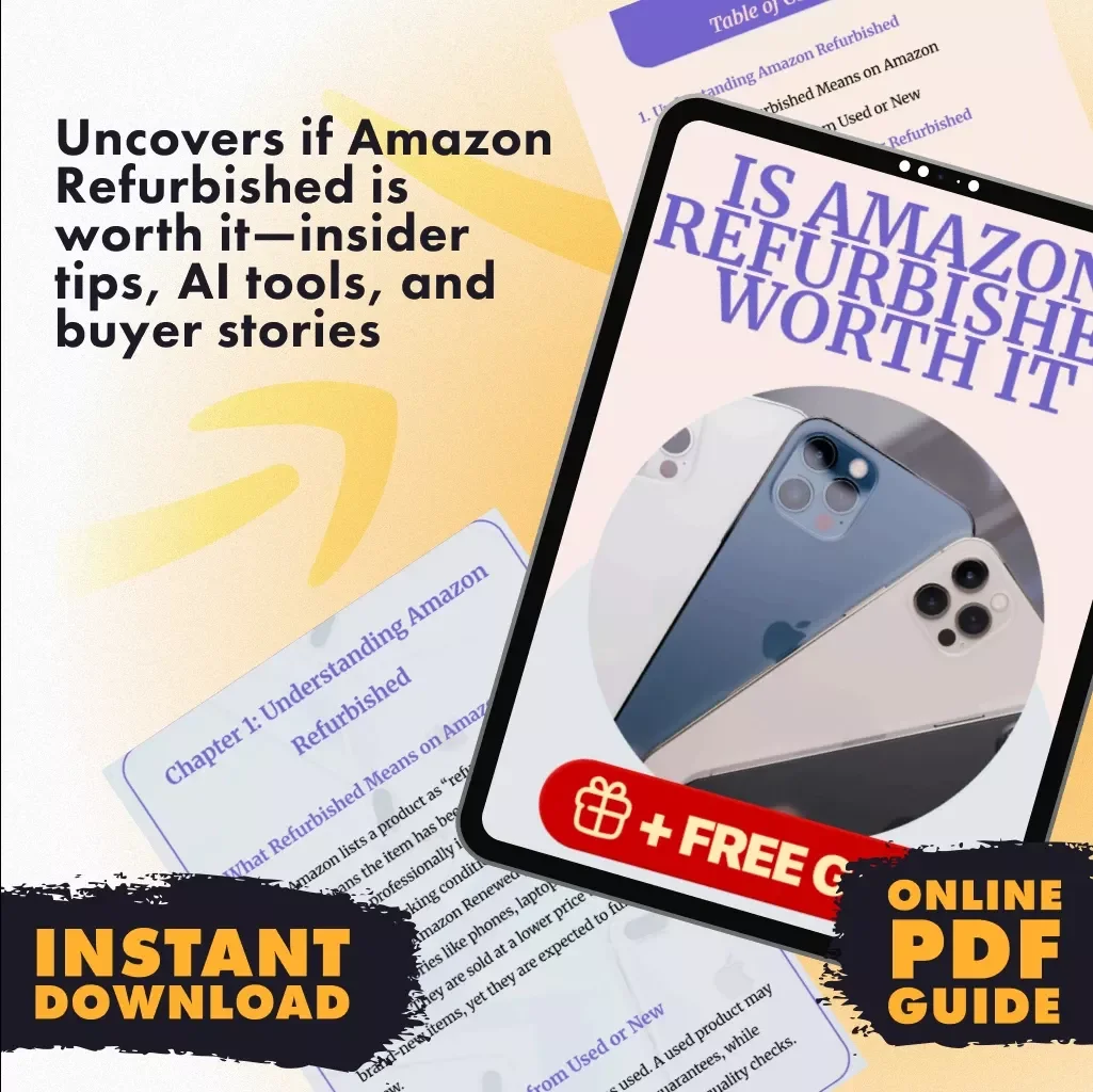 Is Amazon Refurbished Worth It – Digital Guide for Smart Shoppers | eBook Checklist on Is Amazon Refurbished Good | Amazon Refurbished Guide PDF