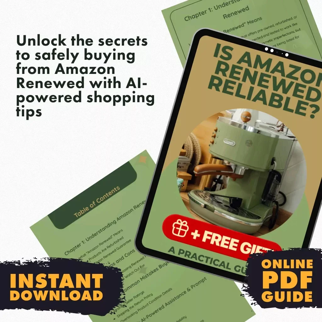 Is Amazon Renewed Reliable? A Practical Guide | Digital Download eBook for Smart Amazon Shoppers | Learn the Truth About Amazon Renewed Electronics