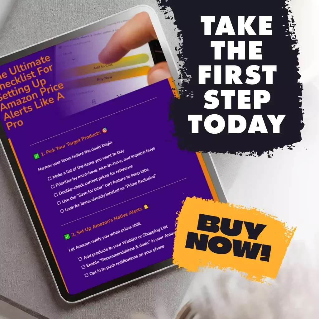 The Ultimate Checklist for Setting Up Amazon Price Alerts Like a Pro | Digital Download | How to Set Up Price Alerts for Prime Day Products
