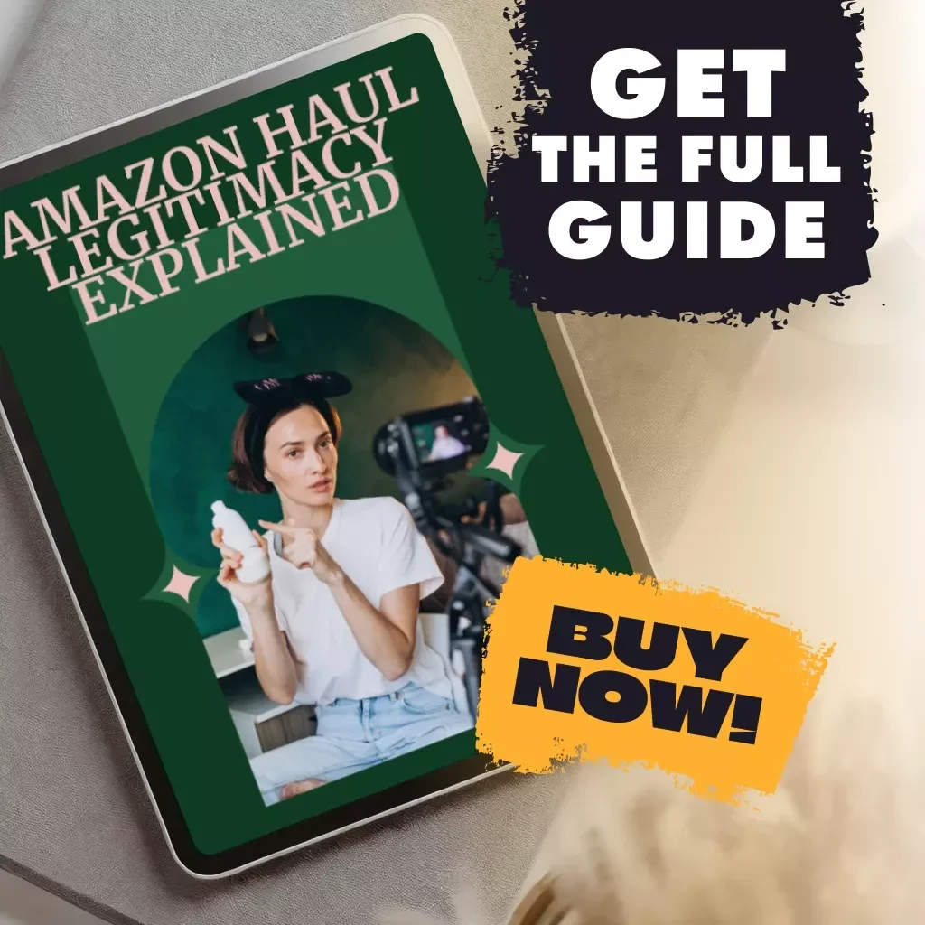 Amazon Haul Legitimacy Explained | Digital Guide to Spotting if Amazon Hauls Are Legit | eBook on Safer Shopping & Smart Choices