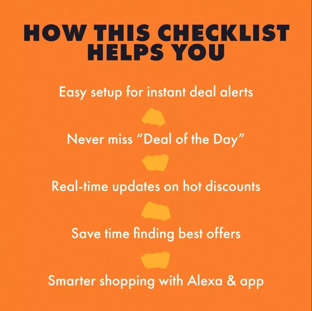 Amazon Deal Hunter’s Alert Checklist | Digital Download Guide for Smart Shoppers | How to Set Alerts for Amazon Deal of the Day Offers
