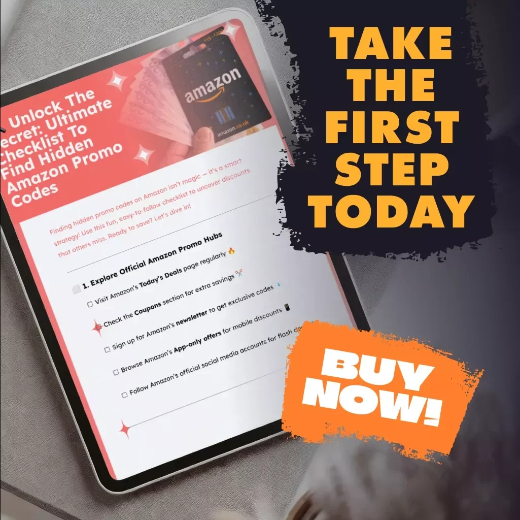 Unlock the Secret: Ultimate Checklist to Find Hidden Amazon Promo Codes | Digital Download | Amazon Deals Guide | How to Find Hidden Amazon Promo Codes | Printable eBook PDF