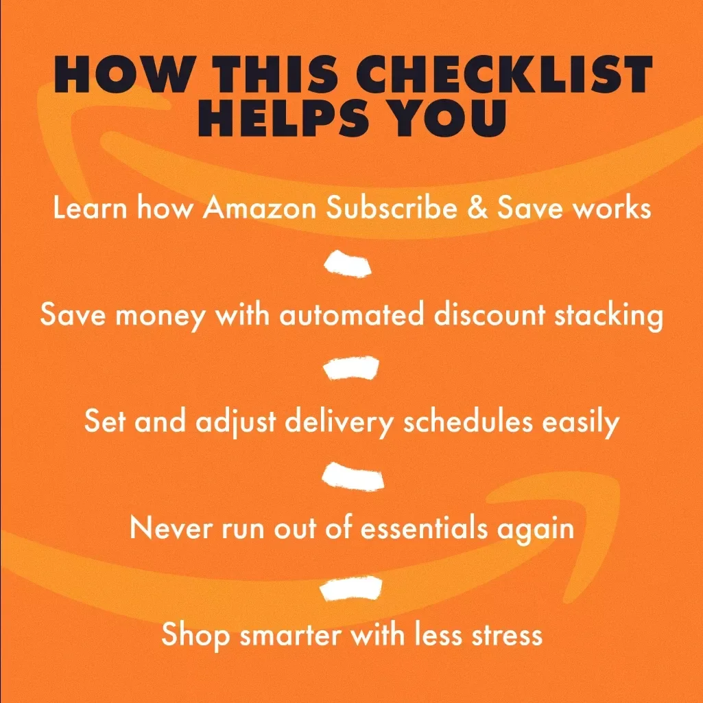 Master Amazon Subscribe & Save in 10 Easy Steps – Printable Checklist for Beginners | Digital Download | Learn How Does Amazon Subscribe and Save Work