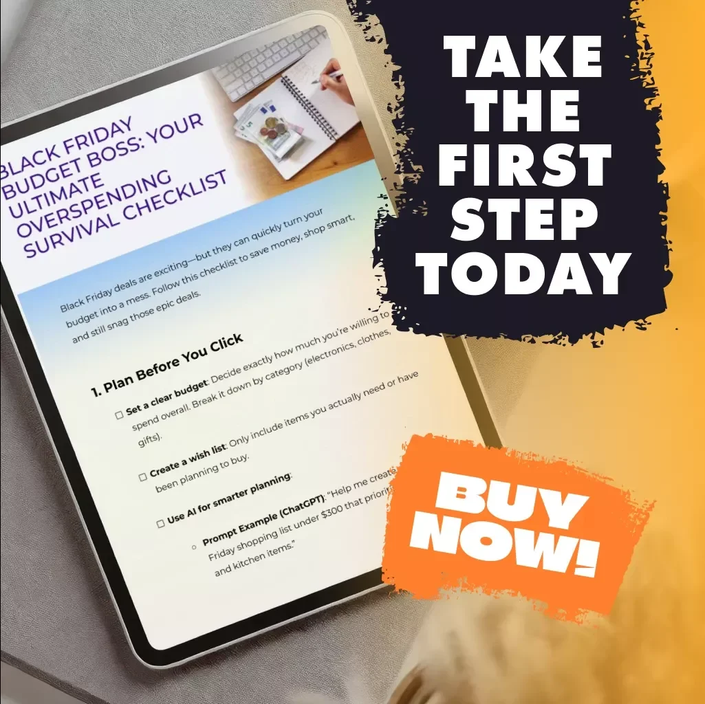 Black Friday Budget Boss: Your Ultimate Overspending Survival Checklist | How to Avoid Overspending During Black Friday | Smart Digital Download for Deal Hunters