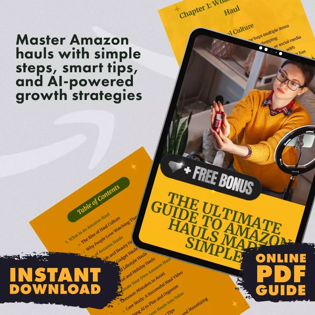 The Ultimate Guide to Amazon Hauls Made Simple | Digital Download Guide for Beginners | What Is Amazon Haul Explained with Tips, Case Studies & AI Tools