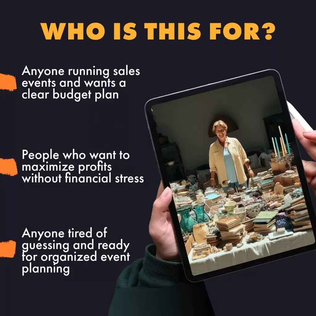 Sales Event Budgeting Checklist | Printable Digital Download | Setting a Budget for Sales Events Guide