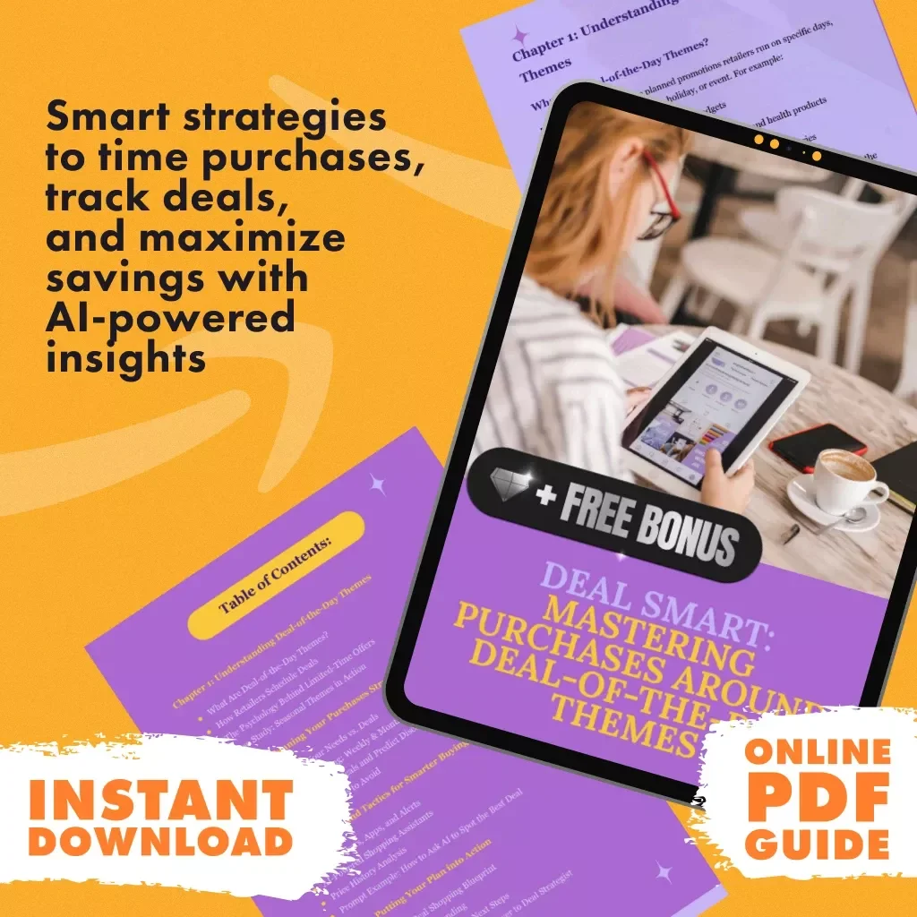 Deal Smart: Mastering Purchases Around Deal-of-the-Day Themes | Digital Guide for Smarter Shopping | How to Plan Purchases Around Upcoming Deal of the Day Themes