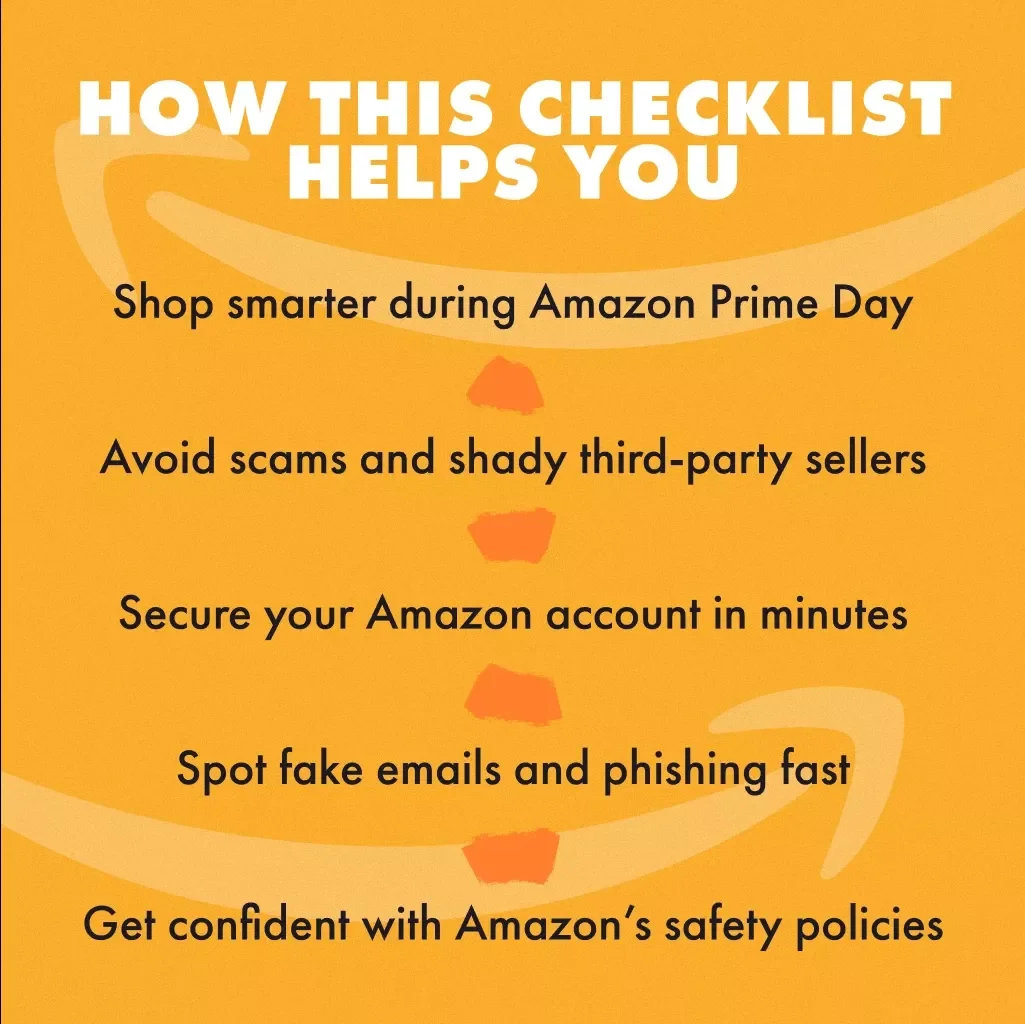 Stay Safe on Amazon Checklist – Digital Download Guide for Safe Shopping, Tips for Amazon Prime Day, eBook PDF, Secure Shopping Checklist