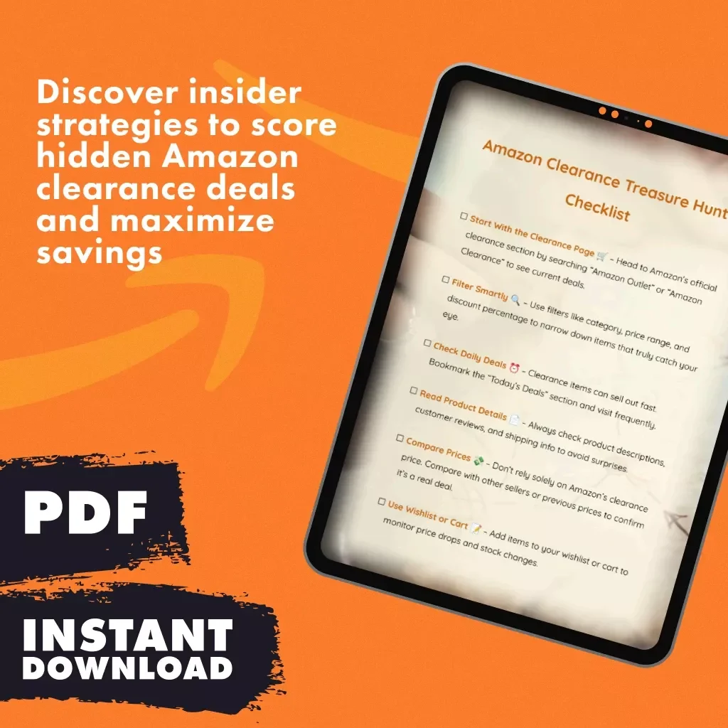 Amazon Clearance Treasure Hunt Checklist – Ultimate Guide to Scoring Deals, Does Amazon Have a Clearance Outlet, Daily Deals & Smart Shopping Tips