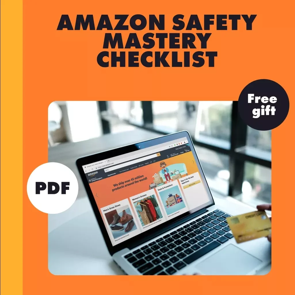 Amazon Safety Mastery Checklist | Printable Digital Download | Amazon Safety Tips Guide for Secure Online Shopping