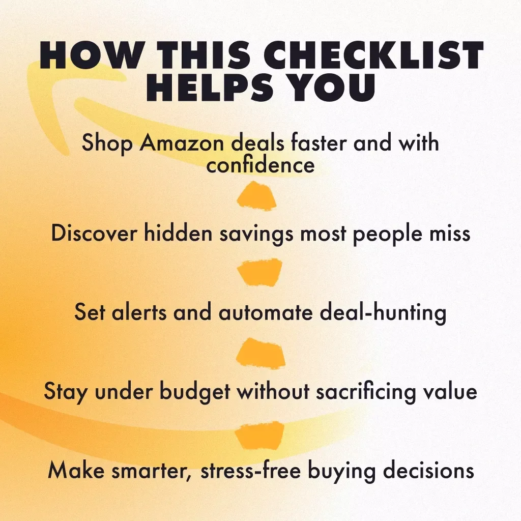 The Ultimate Amazon Deal of the Day Checklist: Score Big, Spend Small — Digital Download | How to Find Amazon Deal of the Day | Instant eChecklist for Smart Shoppers